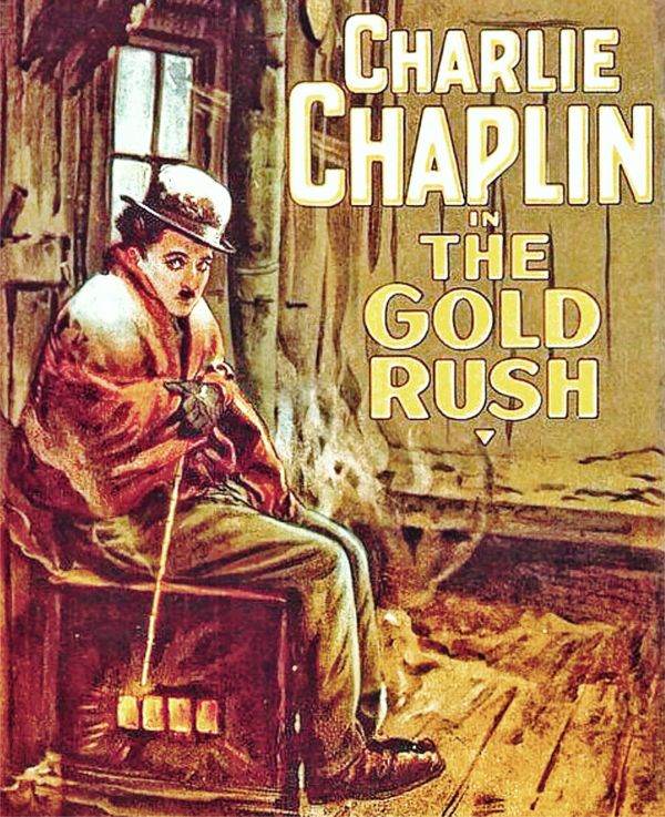 "Goana după aur" (The Gold Rush) - afiş - este un film american de comedie muta din 1925, scris, produs şi regizat de Charlie Chaplin. "Goana după aur" (The Gold Rush) - afiş - este un film american de comedie muta din 1925, scris, produs şi regizat de Charlie Chaplin.